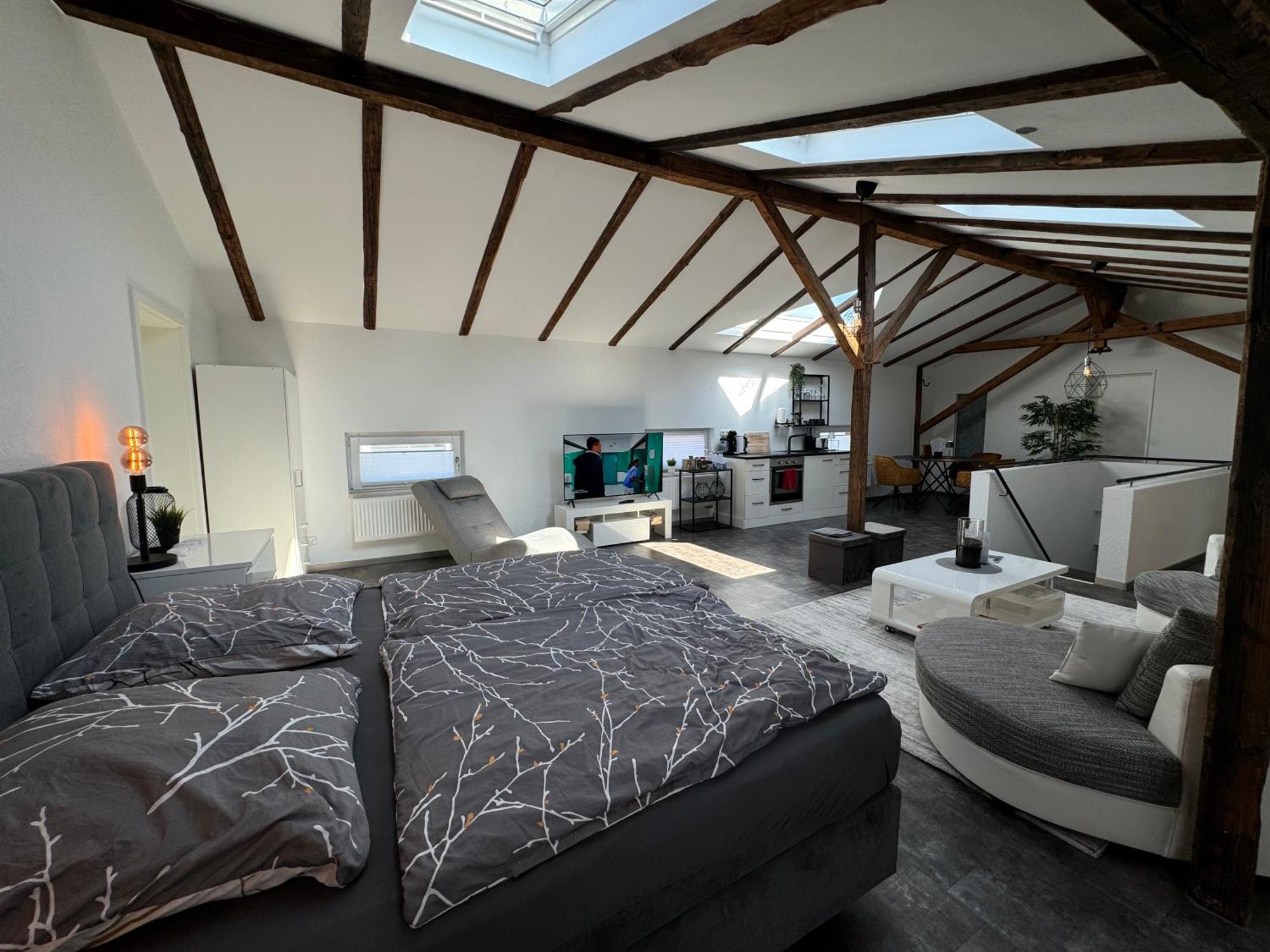 Appartamento Gleis 13 - The Loft Im Ehemaligen Lokschuppen Bückeburg Esterno foto